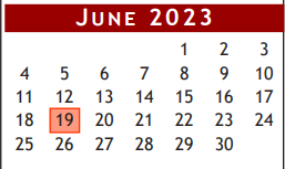 District School Academic Calendar for Magnolia Elementary for June 2023