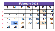 District School Academic Calendar for Austin Elementary for February 2023