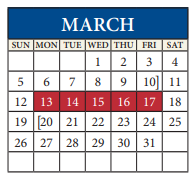 District School Academic Calendar for Murchison Elementary School for March 2023