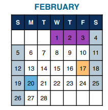 District School Academic Calendar for Blaine James G Sch for February 2023