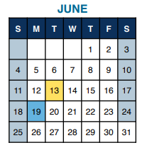District School Academic Calendar for Parkway Northwest for June 2023