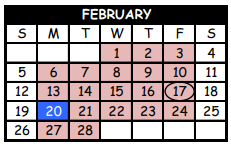 District School Academic Calendar for Pittsburg Middle for February 2023