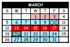 District School Academic Calendar for Pittsburg Intermediate for March 2023