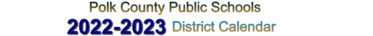District School Academic Calendar for North Lakeland Elementary School Of Choice