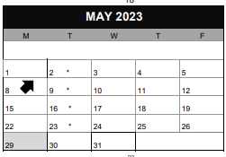 District School Academic Calendar for Duniway Elementary School for May 2023