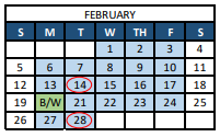 District School Academic Calendar for Blevins Junior High School for February 2023