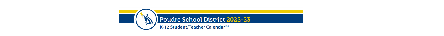 District School Academic Calendar for Peak Alternative Program