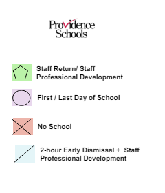 District School Academic Calendar Legend for William B. Cooley/health And Science TECH. Academy