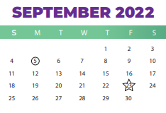 District School Academic Calendar for Bradley Elementary for September 2022