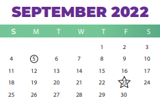 District School Academic Calendar for Gadsden Elementary for September 2022