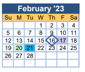 District School Academic Calendar for Freedom Park Elementary for February 2023