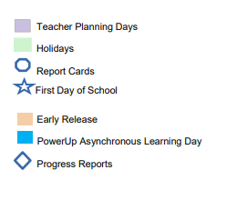 District School Academic Calendar Legend for Freedom Park Elementary