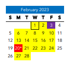 District School Academic Calendar for Fairfield Court ELEM. for February 2023