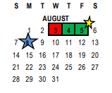 District School Academic Calendar for Ramona High for August 2022