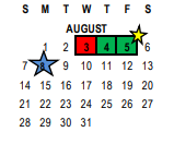 District School Academic Calendar for Riverside Unified Independent Study for August 2022