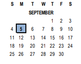 District School Academic Calendar for Fremont Elementary for September 2022