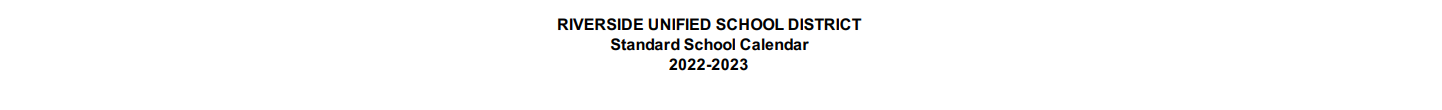 District School Academic Calendar for Woodcrest Elementary
