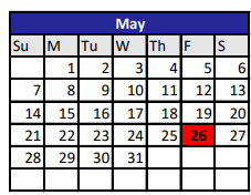 District School Academic Calendar for Robinson High School for May 2023
