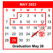 District School Academic Calendar for Robstown High School for May 2023