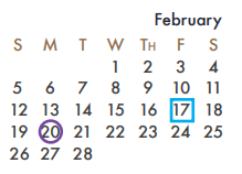 District School Academic Calendar for Rockwall High School for February 2023