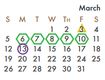 District School Academic Calendar for Virginia Reinhardt Elementary for March 2023