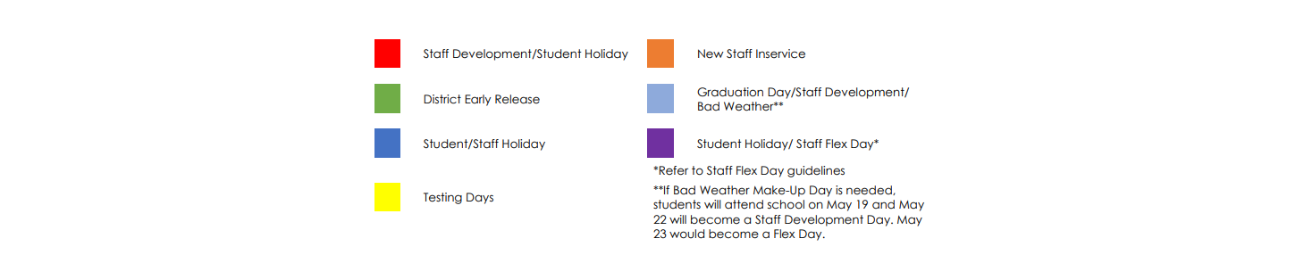 District School Academic Calendar Key for Rusk High School