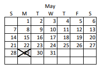 District School Academic Calendar for Nibley Park School for May 2023