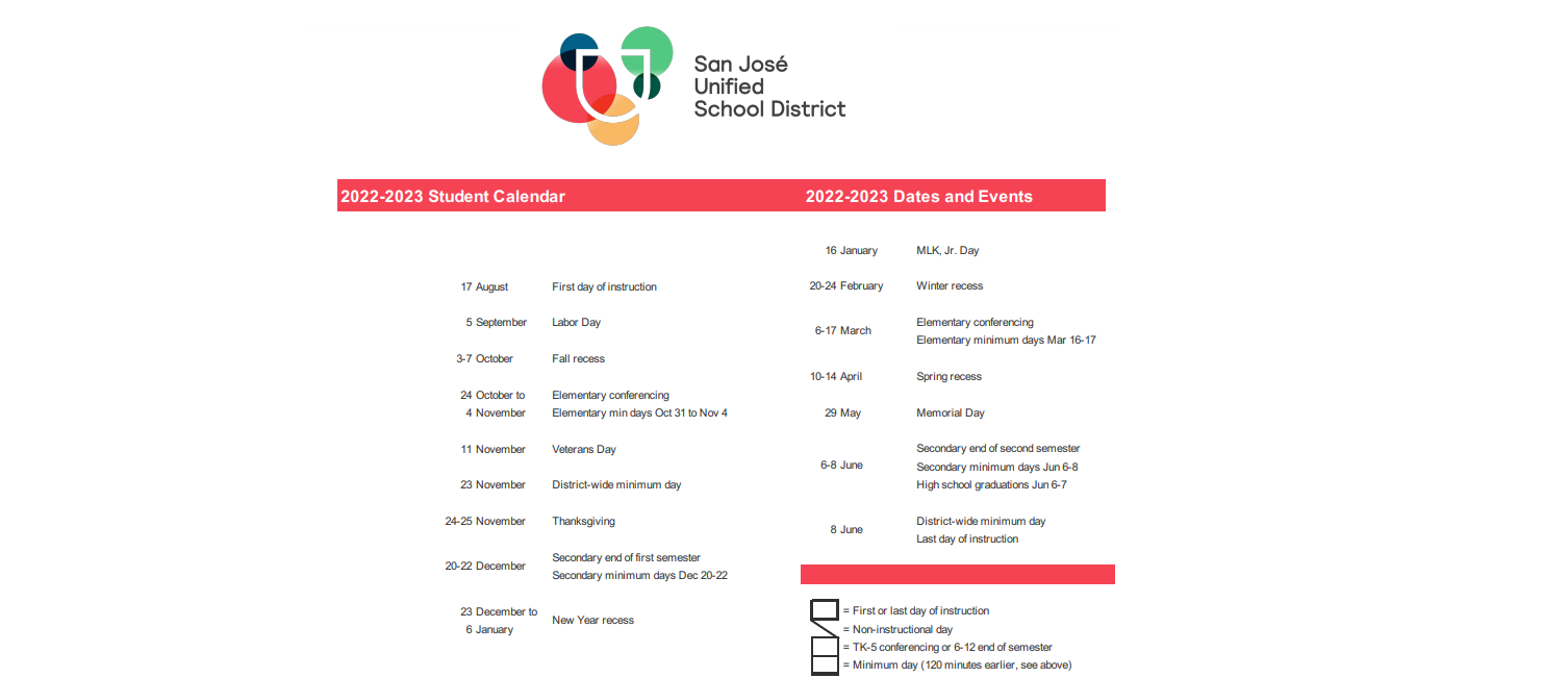 District School Academic Calendar Key for Castillero Middle