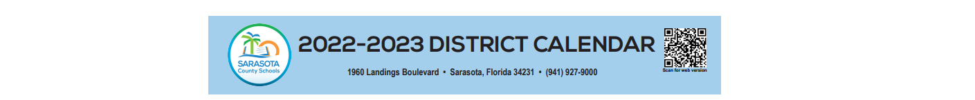 District School Academic Calendar for Sarasota Suncoast Academy