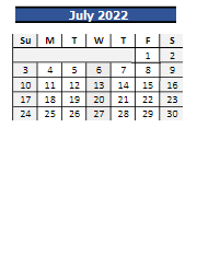District School Academic Calendar for Lawton Elementary School for July 2022