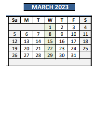 District School Academic Calendar for Franklin High School for March 2023