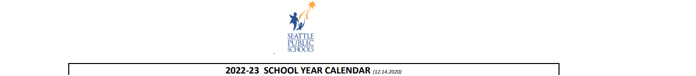 District School Academic Calendar for Salmon Bay School