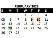 District School Academic Calendar for Trailridge Middle for February 2023