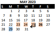 District School Academic Calendar for Apache Elem for May 2023