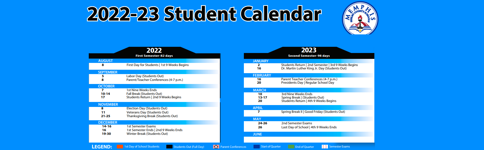 District School Academic Calendar Key for Sycamore Elementary School