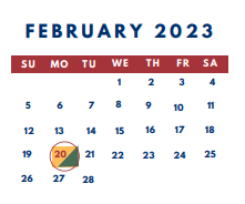 District School Academic Calendar for Wright Elementary School for February 2023