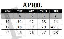 District School Academic Calendar for Madison Elementary for April 2023