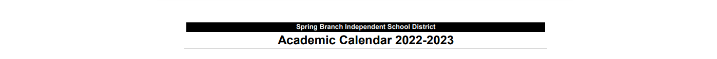 District School Academic Calendar for Spring Forest Middle