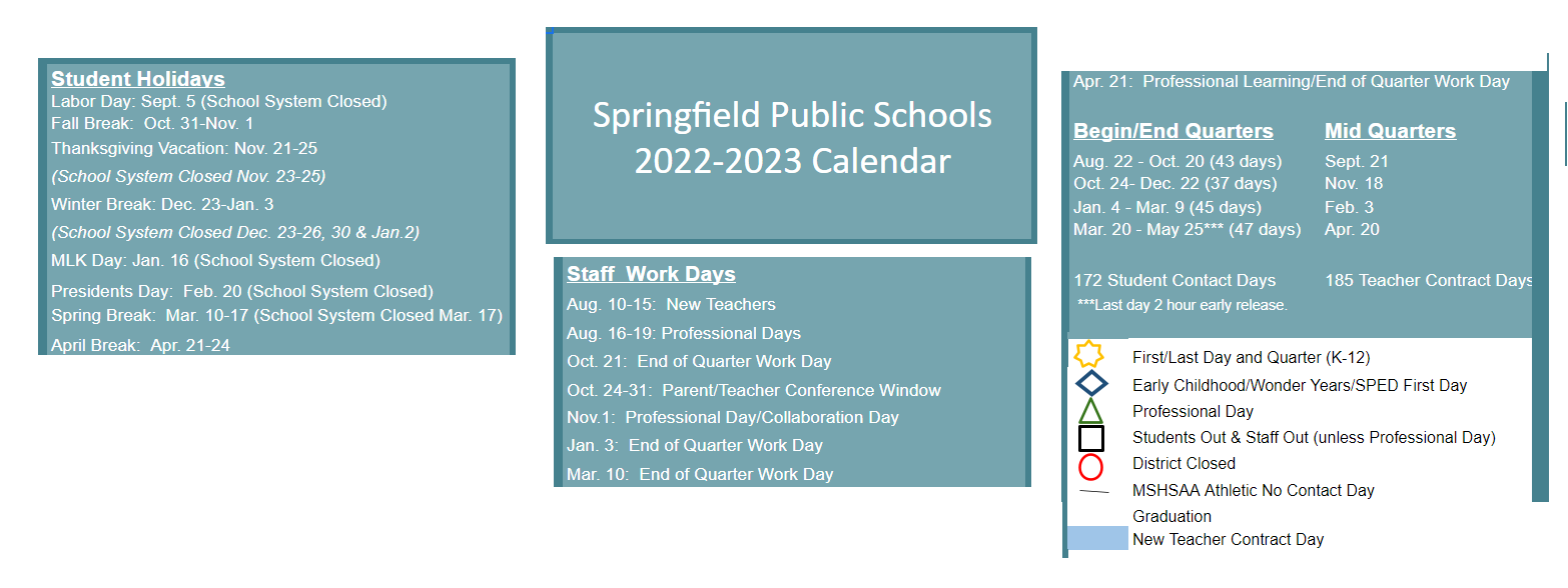 District School Academic Calendar Key for Weaver ELEM.