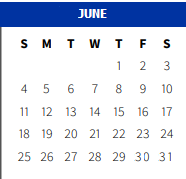 District School Academic Calendar for Covington High School for June 2023
