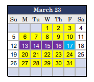 District School Academic Calendar for Hazelton Elementary for March 2023