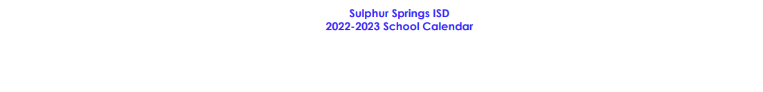 District School Academic Calendar for Sulphur Springs Middle