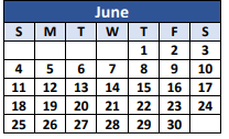 District School Academic Calendar for Knox Doss Middle School for June 2023