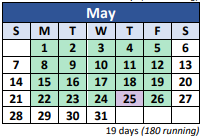 District School Academic Calendar for Vena Stuart Elementary School for May 2023