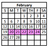 District School Academic Calendar for Caldwell Middle School for February 2023