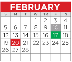 District School Academic Calendar for Tisd Child & Adolescent Center for February 2023