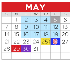 District School Academic Calendar for Herman Furlough Jr Middle for May 2023