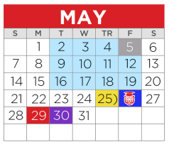 District School Academic Calendar for Kennedy Elementary for May 2023