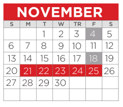 District School Academic Calendar for Kennedy Elementary for November 2022