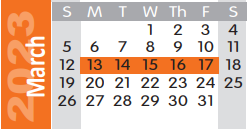 District School Academic Calendar for Martha & Josh Morriss Math & Engin for March 2023